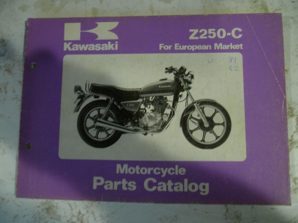 Kawasaki varaosakirja Z250-C 1981