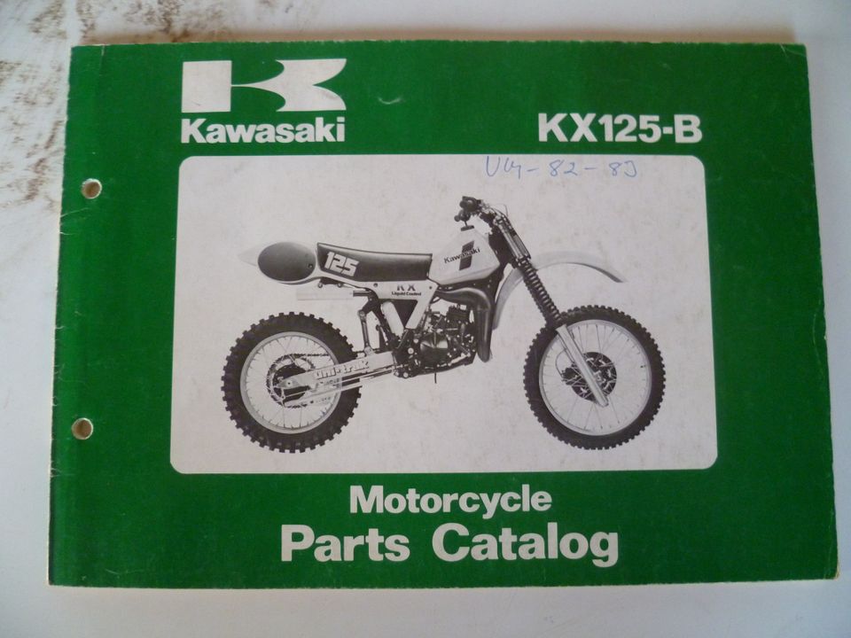 Kawasaki varaosakirja KX125-B 1982-1983