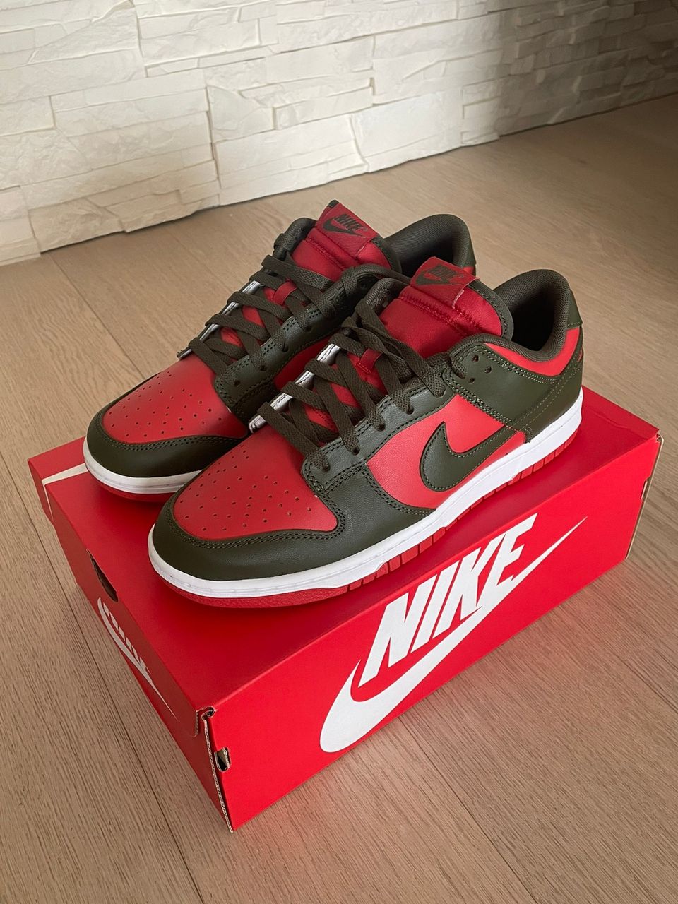 Nike dunk low ”Mystic Red&Cargo Khaki”