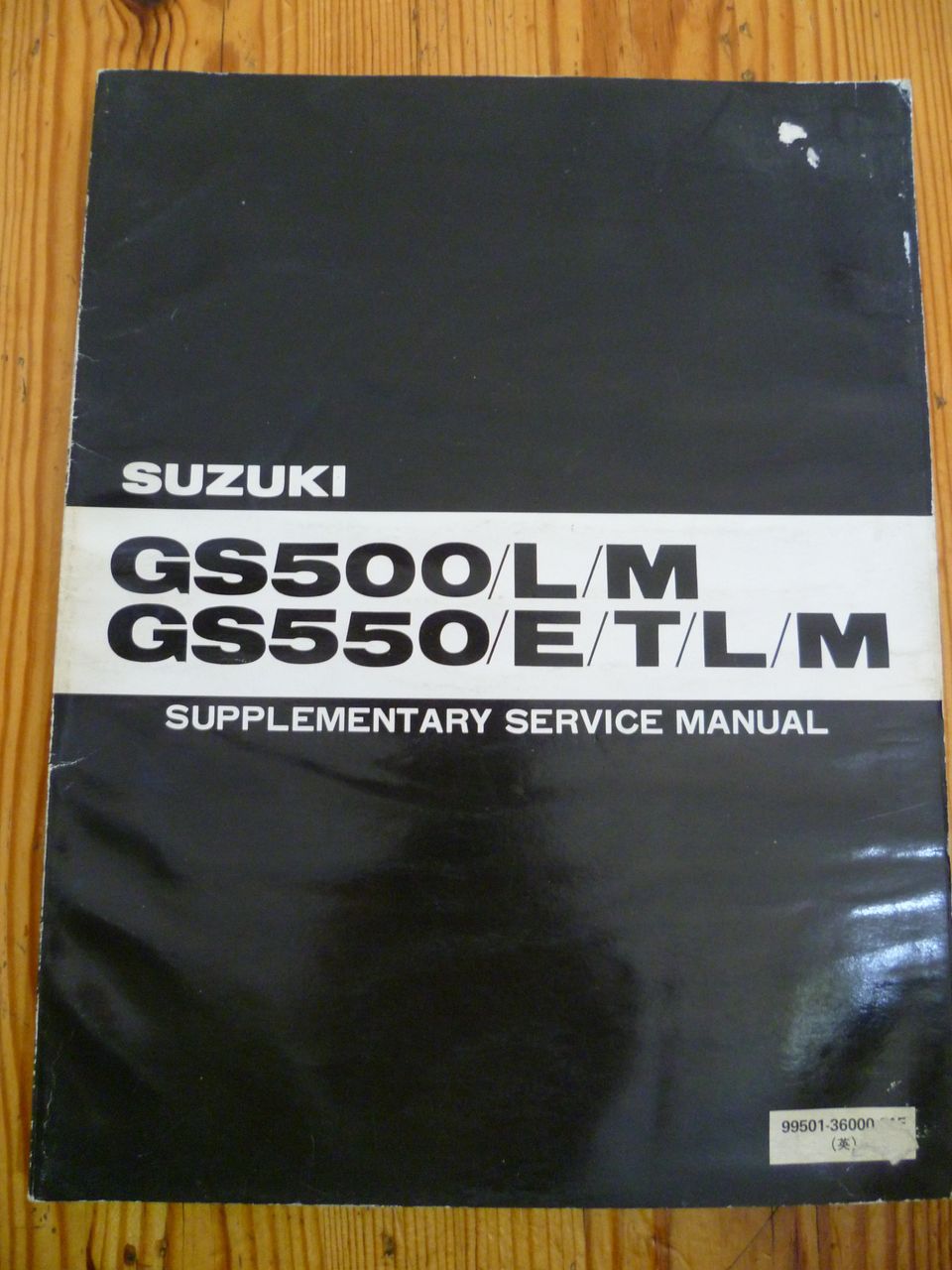Suzuki GS500L/M, GS550E/T/L/M korjauskäsikirja 1981