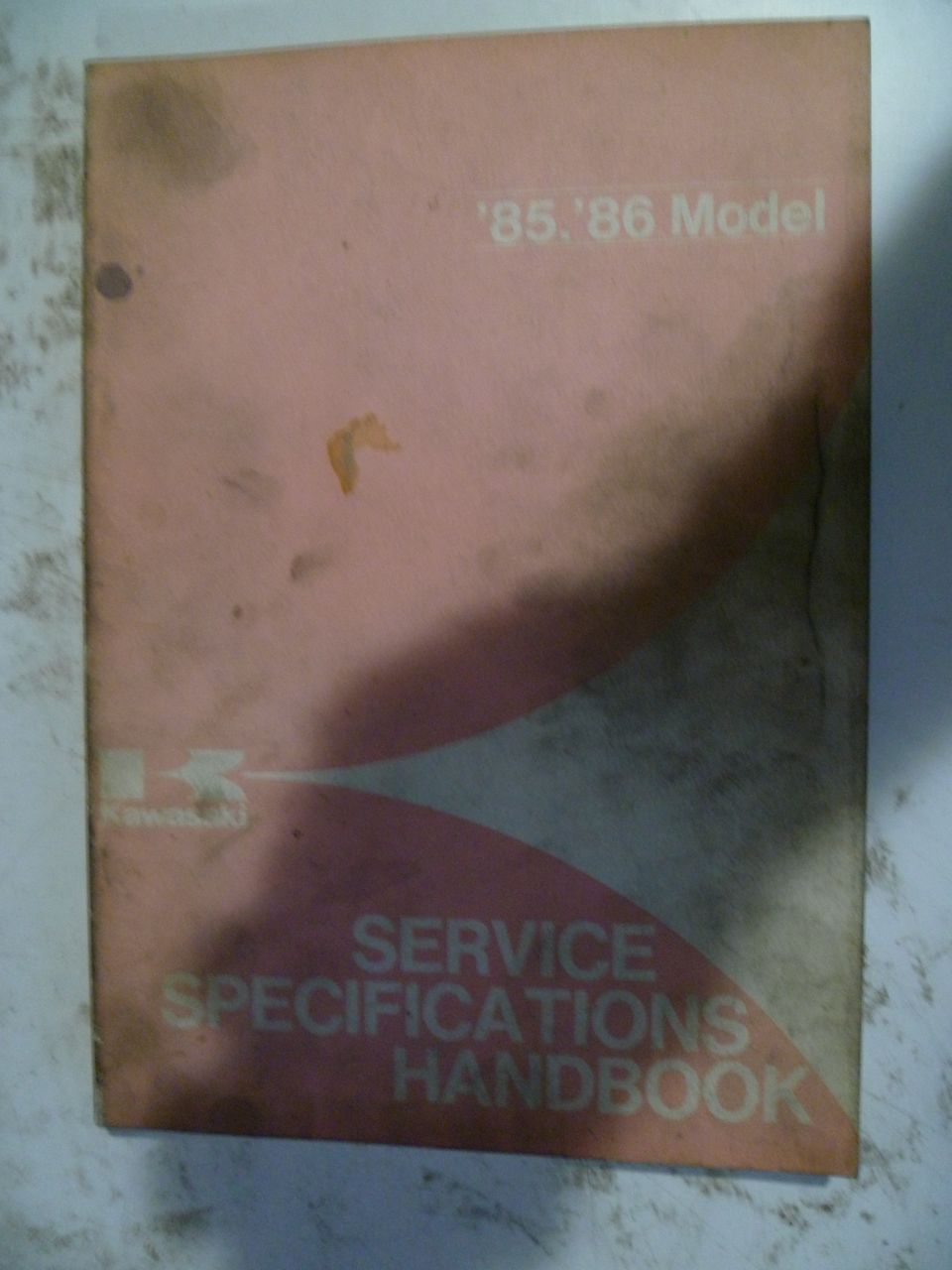 Kawasaki service specifications handbook 1985-1986