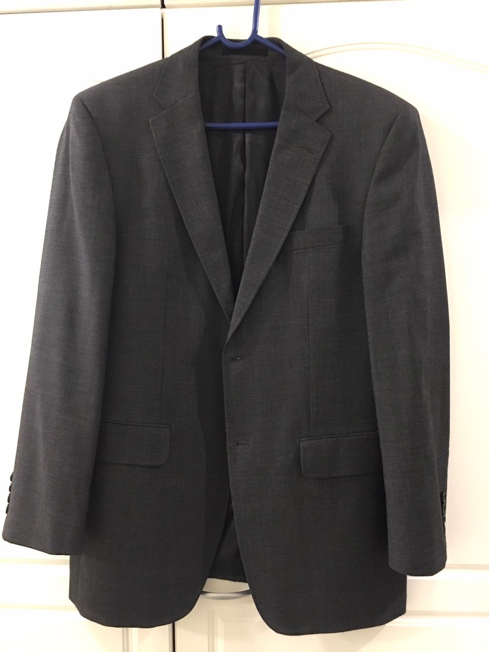 Atlant, miesten harmaa bleiseri / pikkutakki / puvun takki, 100% villaa, 52