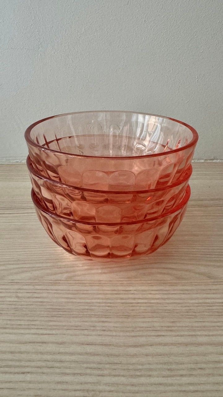 Iittala Raami kulhot, lohenpunainen