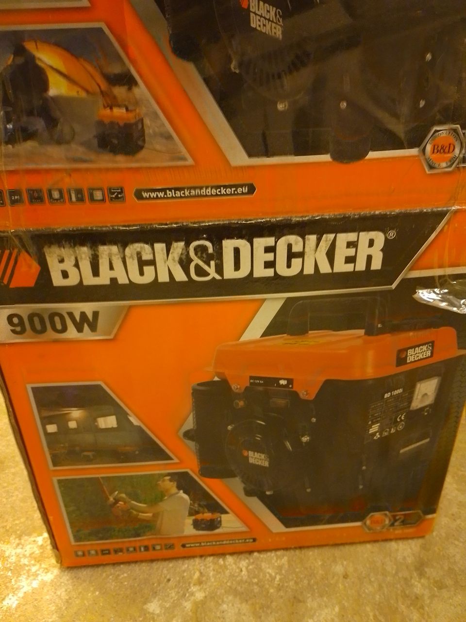 Black&Decker aggregaatti 900W, uusi