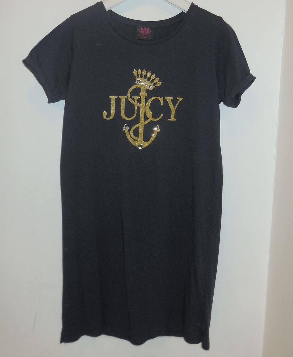 Juicy Couture black label tummansininen mekko 152-158 cm / 12-13