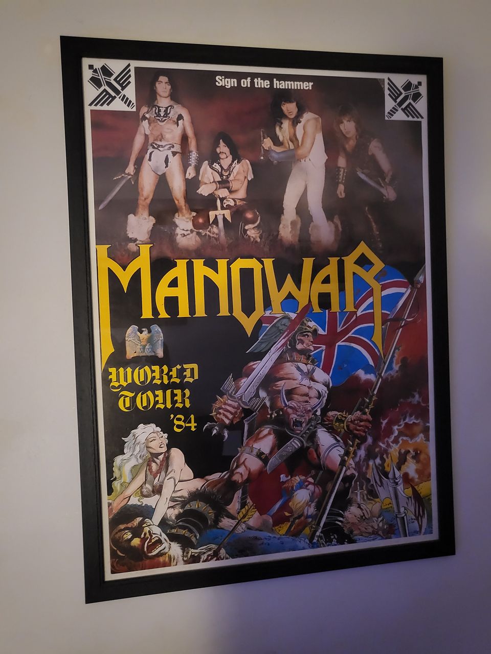 Manowar kiertue juliste vuodelta 84