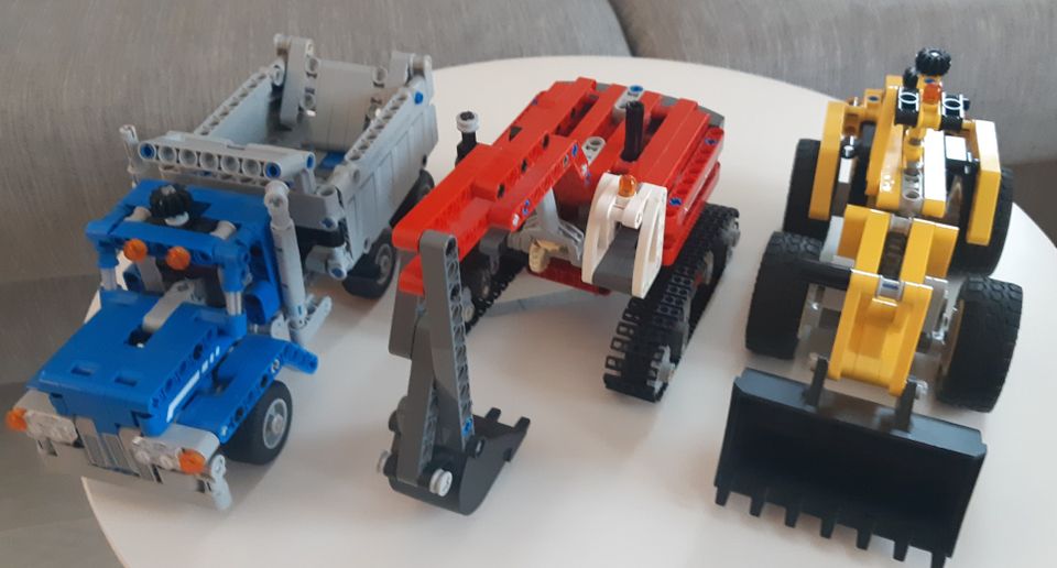 Lego technic 42023 3in1: kuormuri, Kaivuri ja linkkutraktori