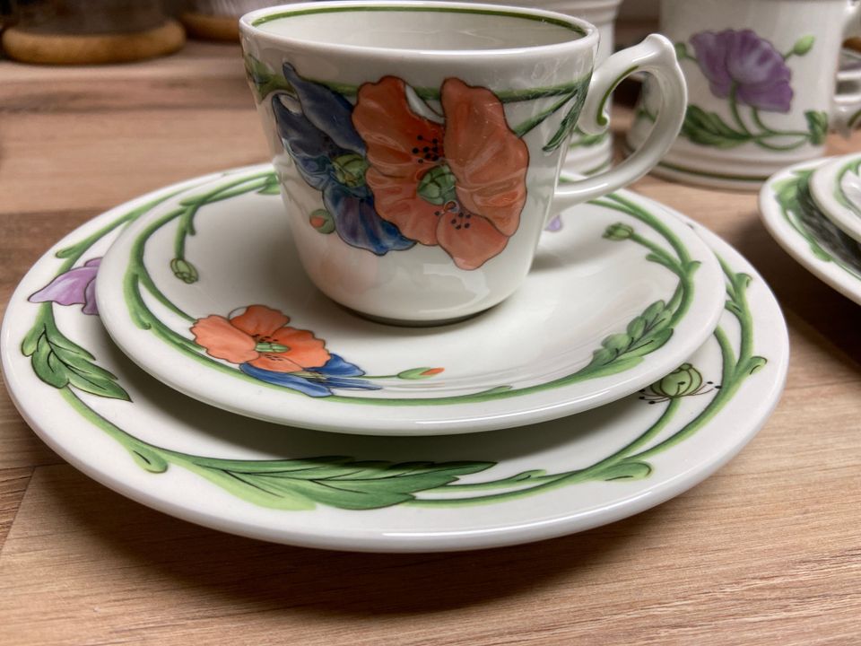 Villeroy & Boch Amapola kahvikuppi ja tassit x 6