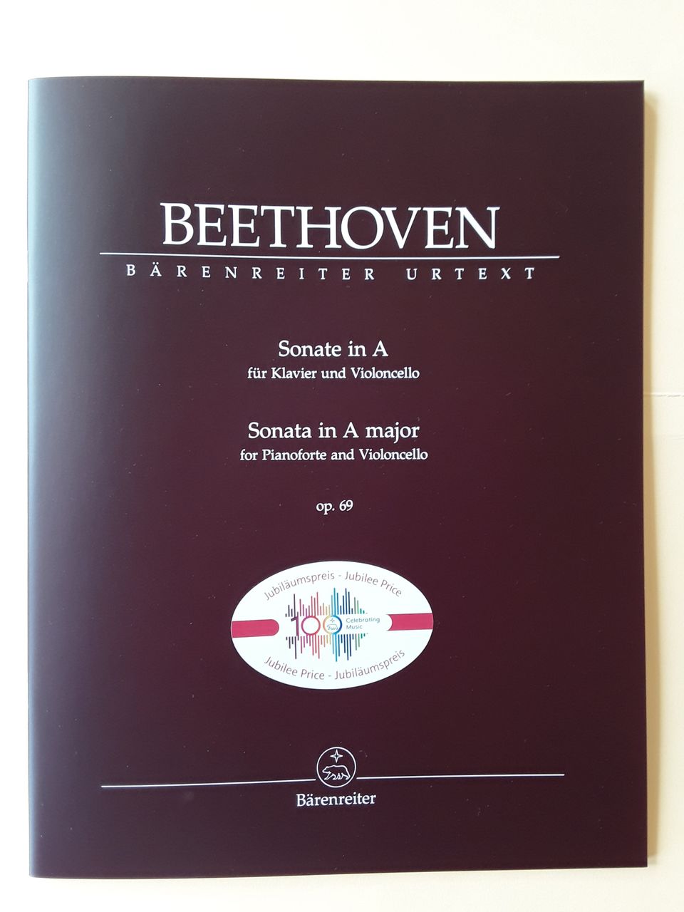 Nuotti: Beethoven: Sellosonaatti A, op.69, sello, piano