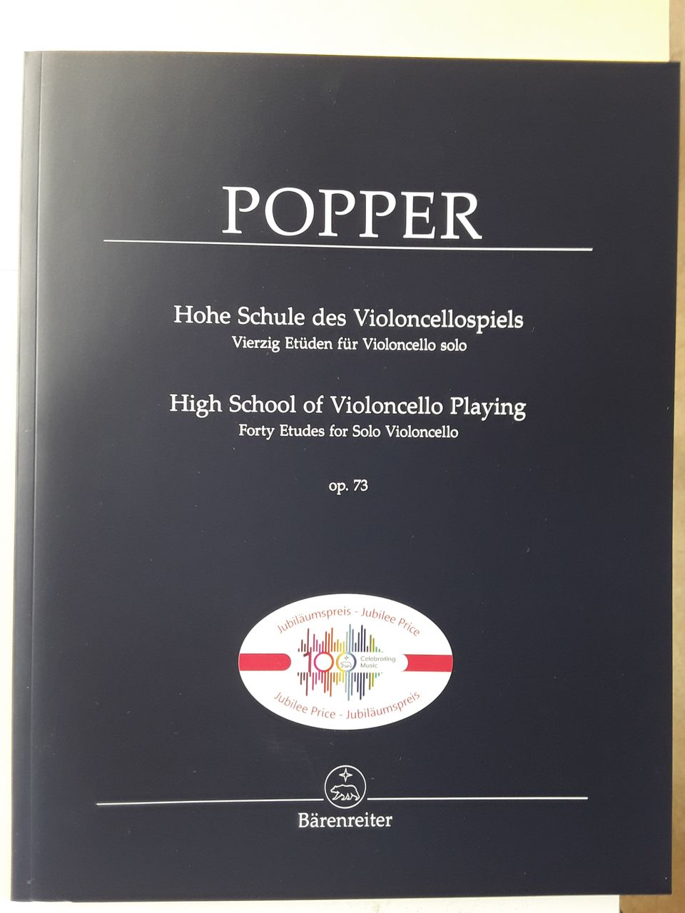 Nuotti: Popper: High School Violoncello, 40 etydiä, op. 73, sello