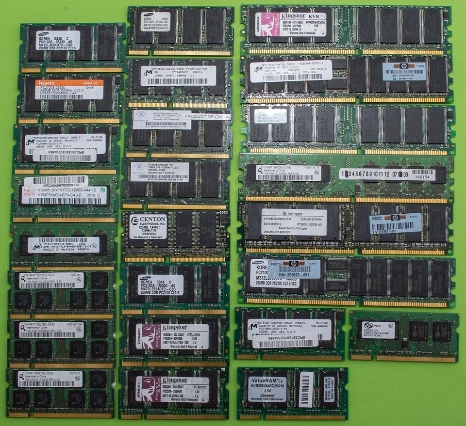 Käytetty vanhä keskimuistit - DDR/DDR2