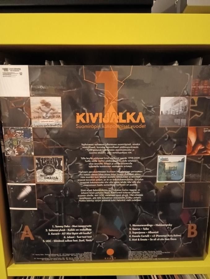 Kivijalka – Suomiräpin Kotipolttoiset Vuodet 1 LP uusi