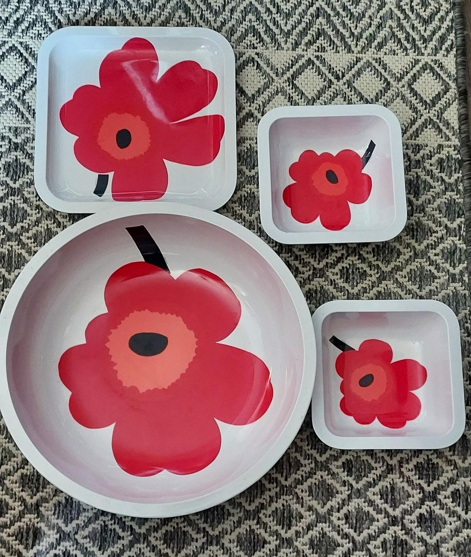 Marimekko zak kulho ja lautanen