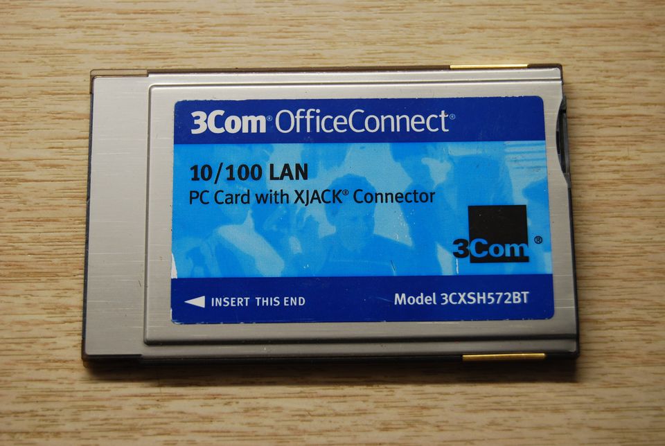 3Com OfficeConnect 10/100 LAN PC Card With XJACK Connector