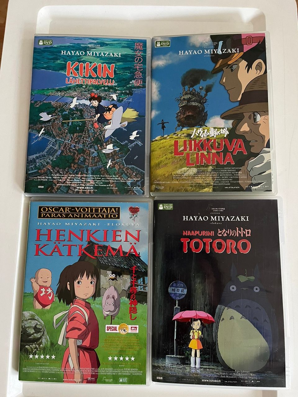 Hayao Miyazaki -elokuvia 4 kpl