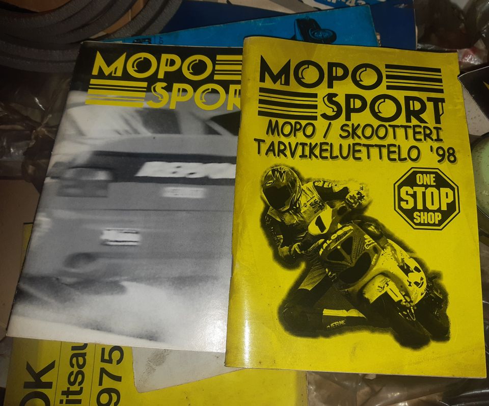 Moposport tarvikeluettelot