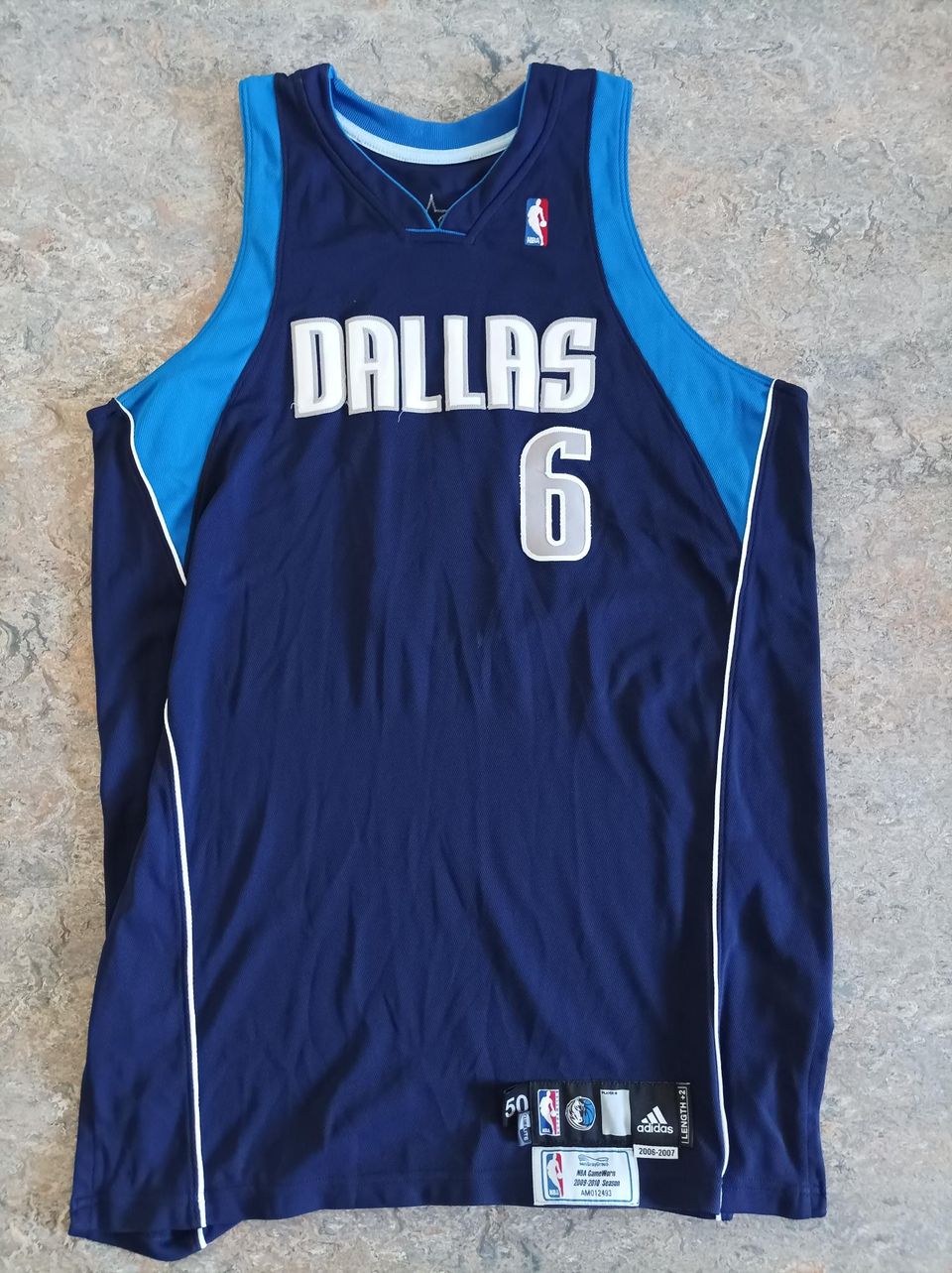 Dallas Mavericks game worn pelipaita