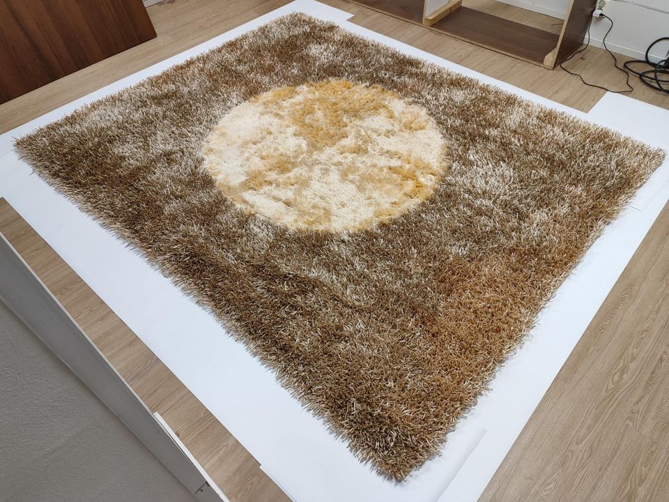 Käsinkudottu shaggy matto 200 x 250