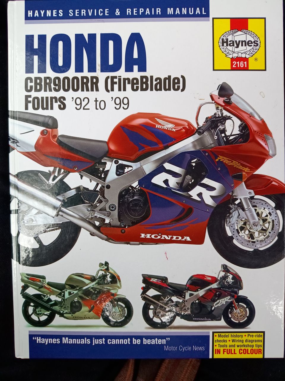 Korjauskäsikirja Honda cbr900 92-99