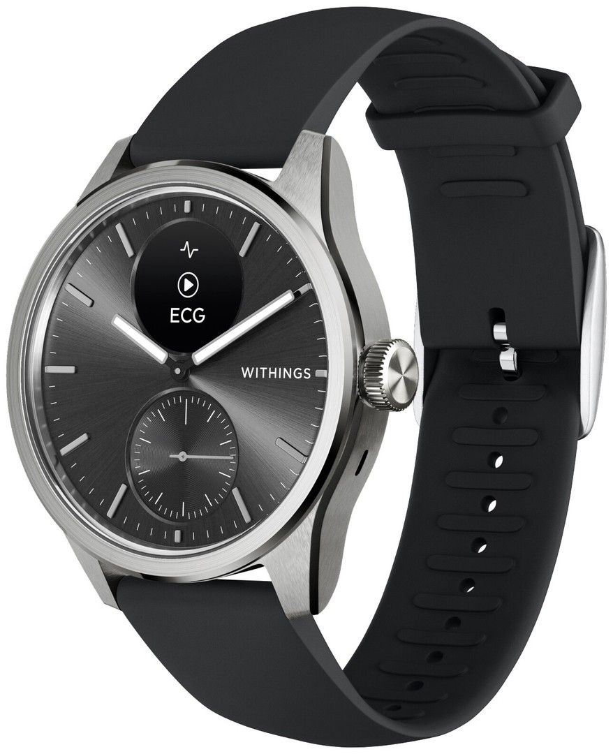 Withings ScanWatch 2 hybridiälykello 42 mm (musta)