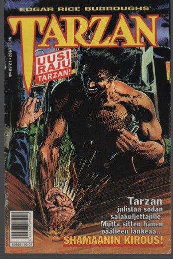 Tarzan sarjakuvalehtiä  vuosilta 1992-1999 (7 lehteä)