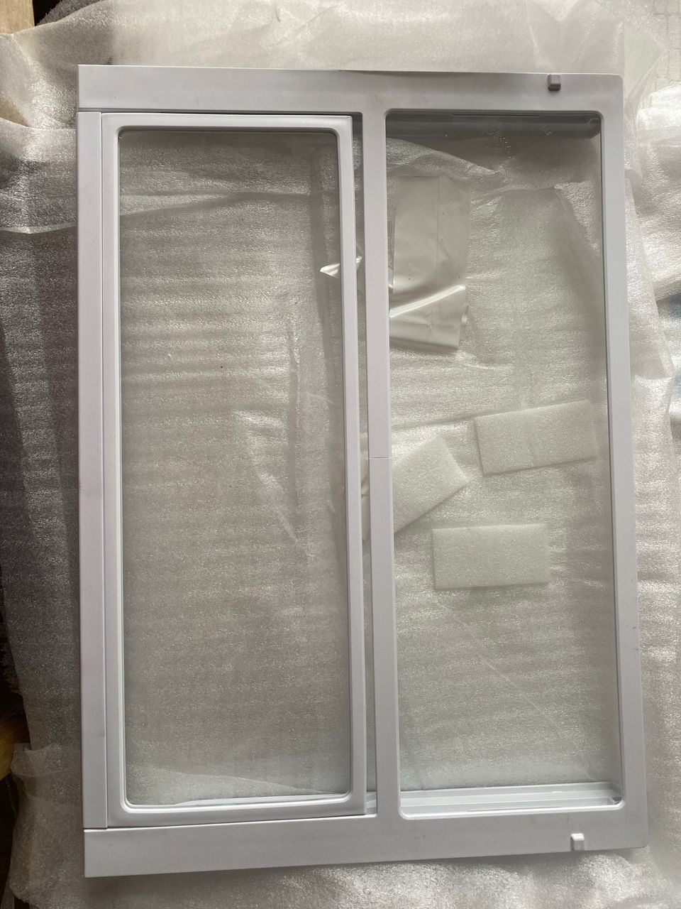 Samsung jääkaapin kaksiosainen lasihylly
