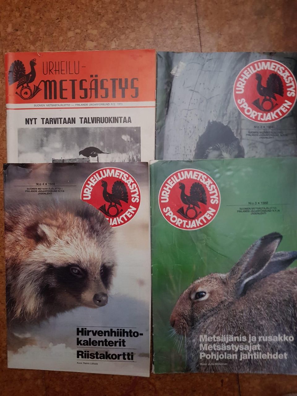 Urheilumetsästys lehtiä 1973-1988