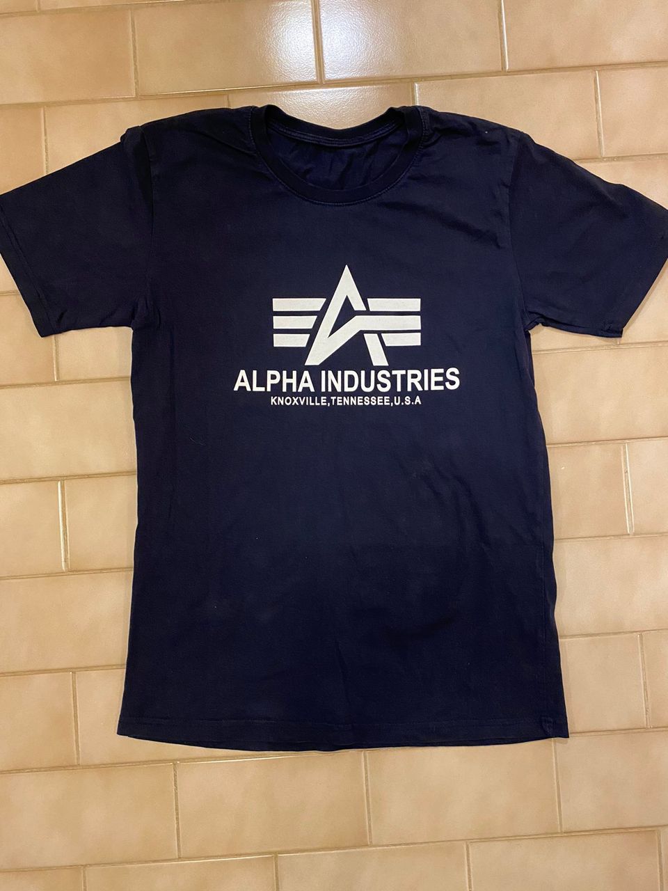 Alpha Industries T-paita Tumman Sininen Valkoinen Koko S