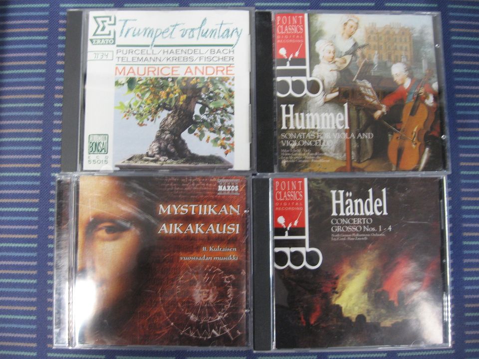 Maurice Andre, Hummel, Händel ja klassisenmusiikin kokoelmia