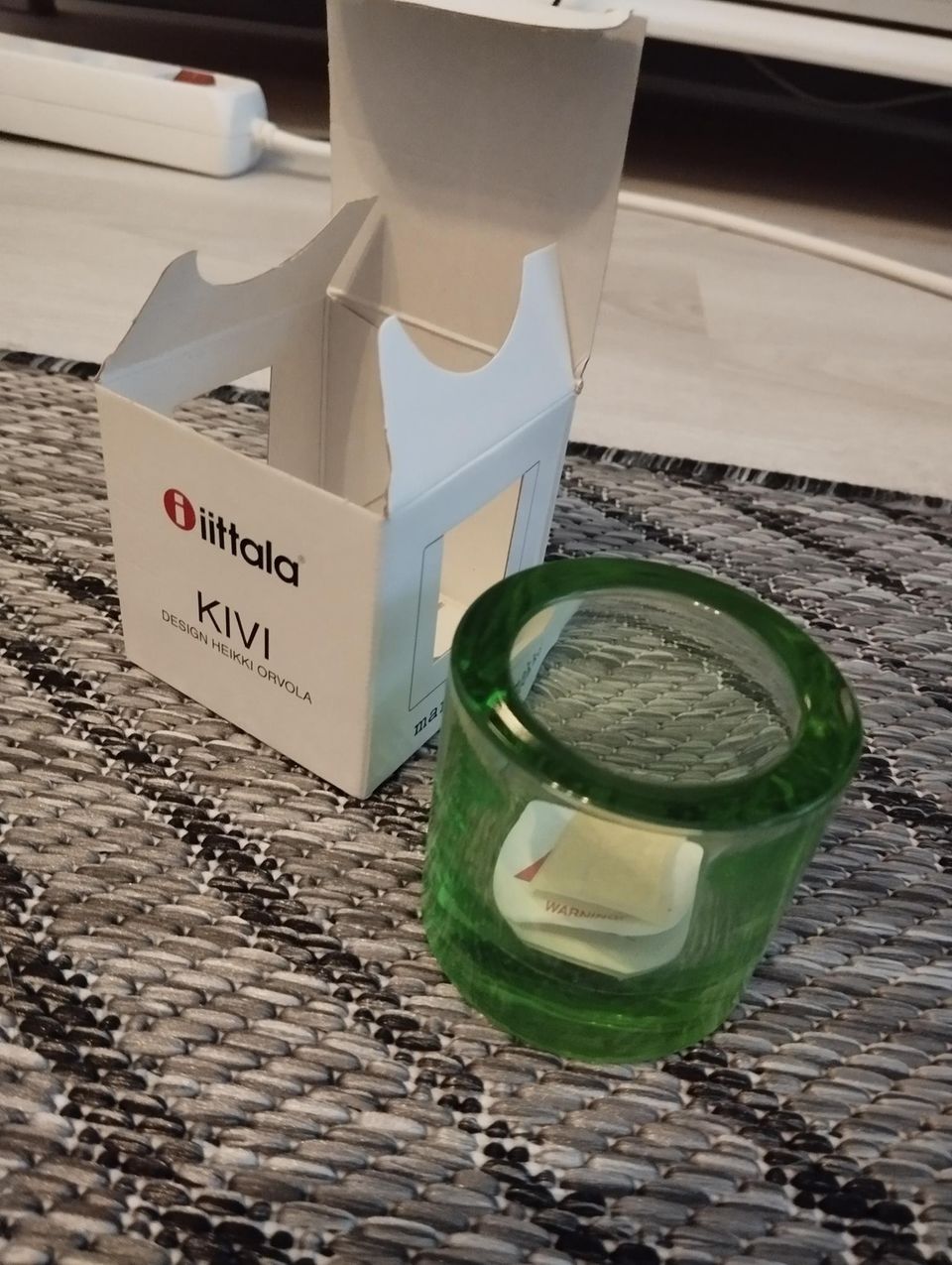 Uusi omenan vihreä Iittala kivi tuikku