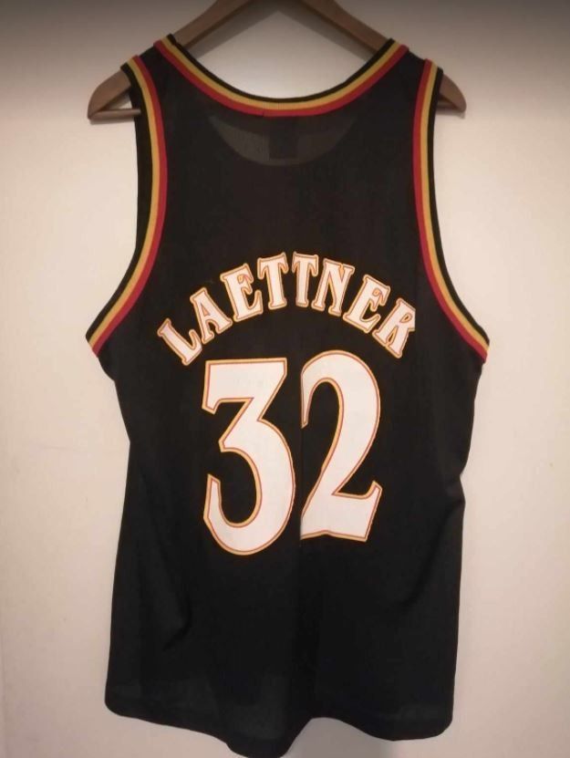 Vintage Champion Christian Laettner Jersey #32 Atlanta Hawks NBA Jersey