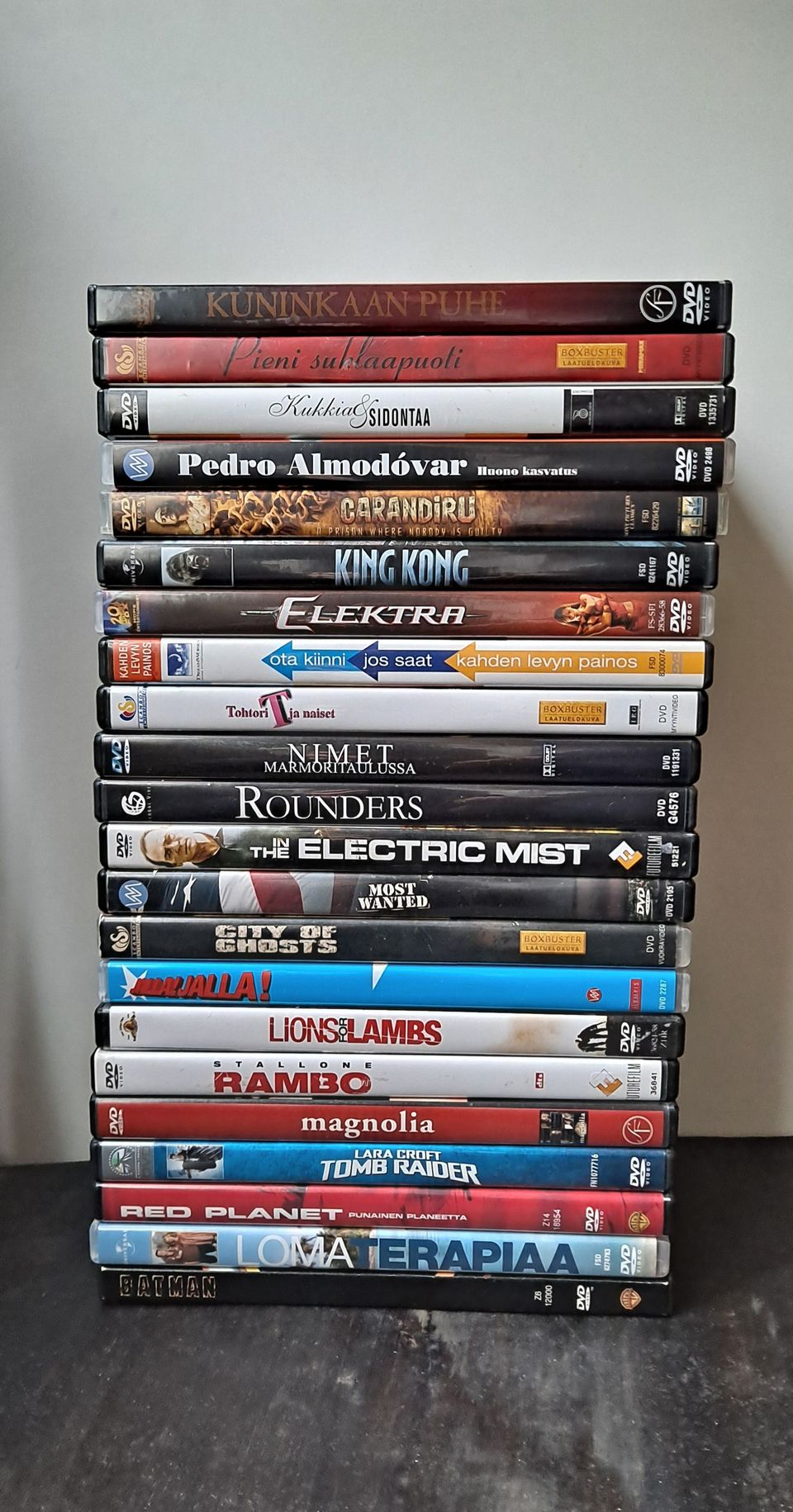 DVD elokuvia eurolla