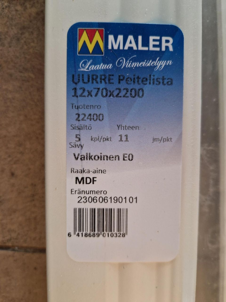 Maler Uurre peitelistoja 7kpl