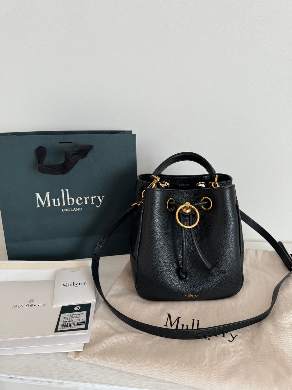 MULBERRY Musta Small Hampstead laukku