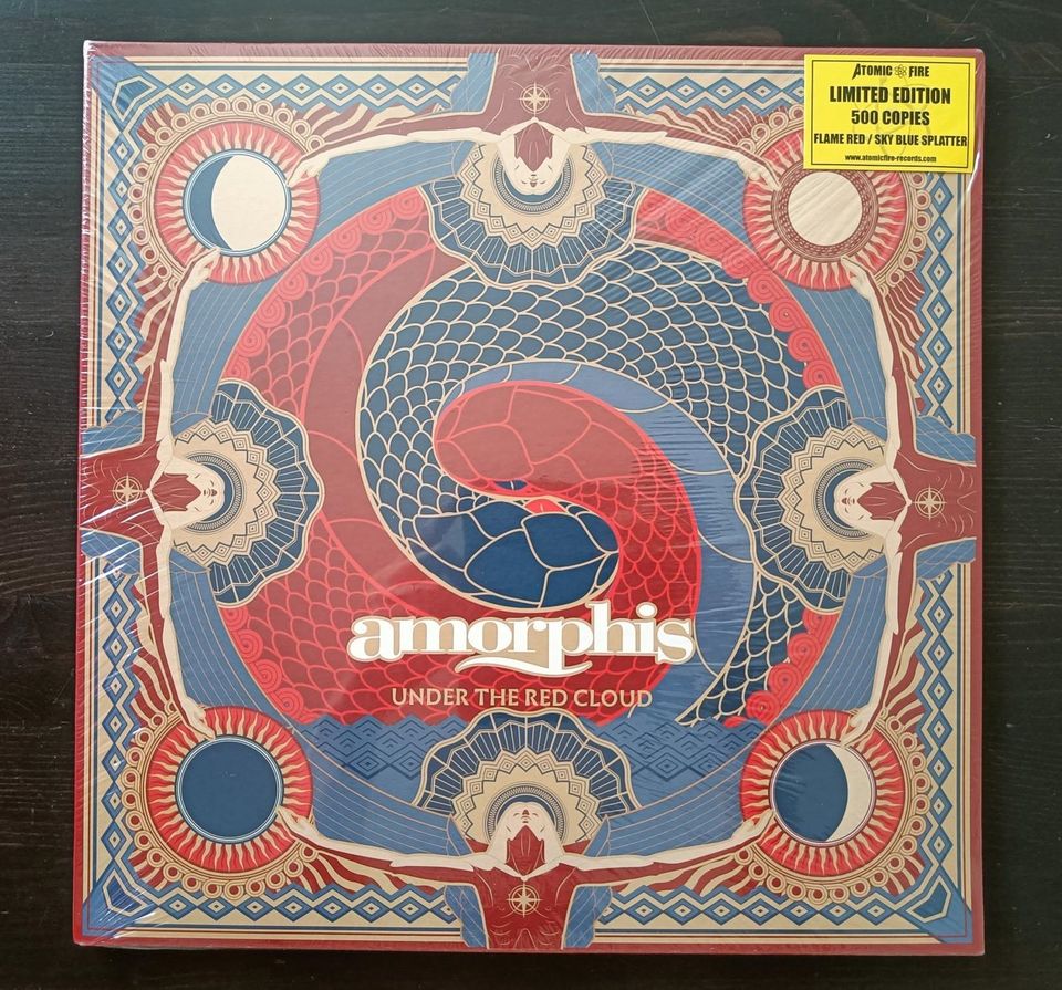 Amorphis - Under The Red Cloud - Red with Blue Splatter 2LP Sealed