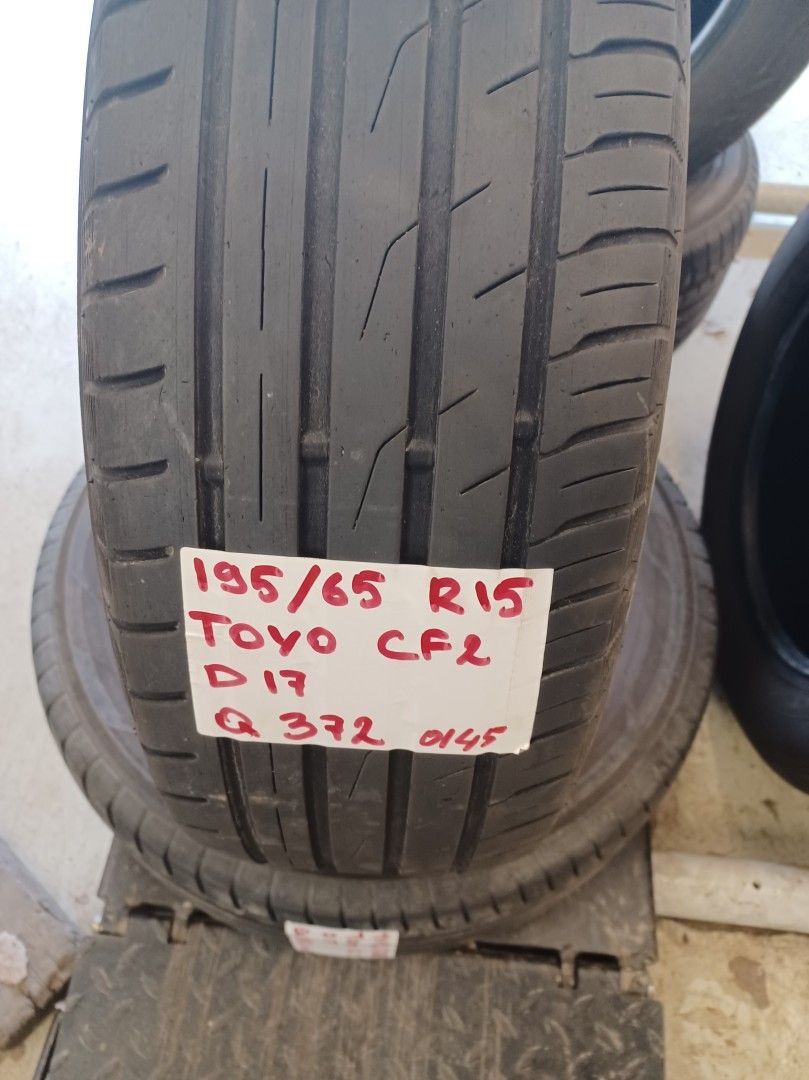 Kesärenkaat 195/65R15 91V Toyo CF2 DOT17 5MM Q372