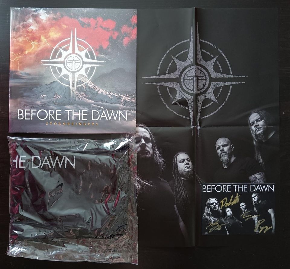 Before The Dawn - Stormbringers - Black LP Signed Bundle