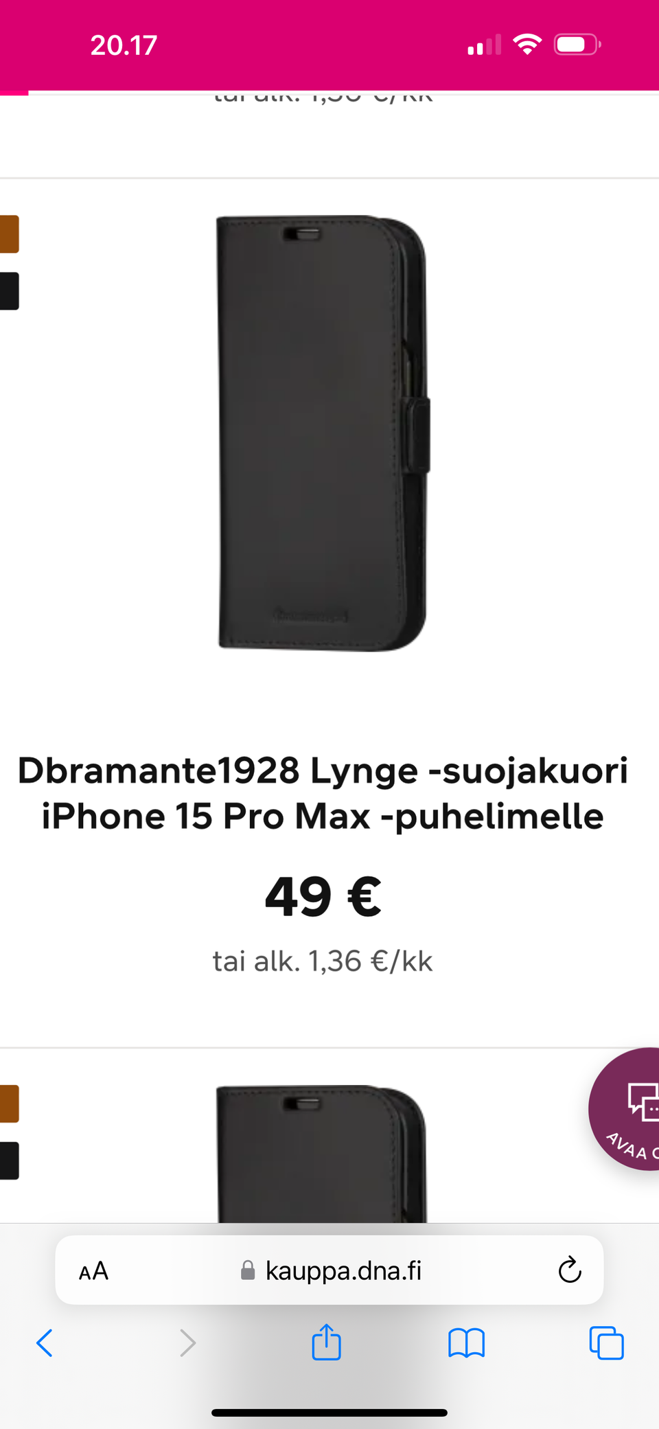 Iphone 15 pro max lompakkokotelo