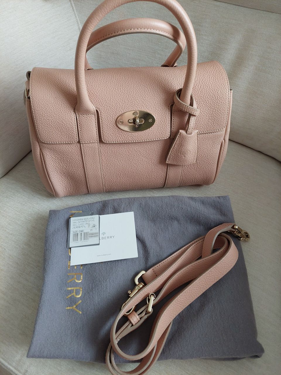 Mulberry Small Bayswater satchel Petal Rose