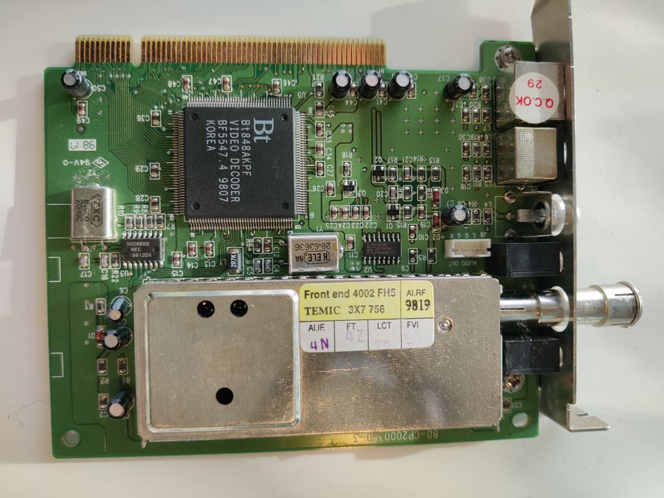 PCI TV video decoder card BT848AKPF
