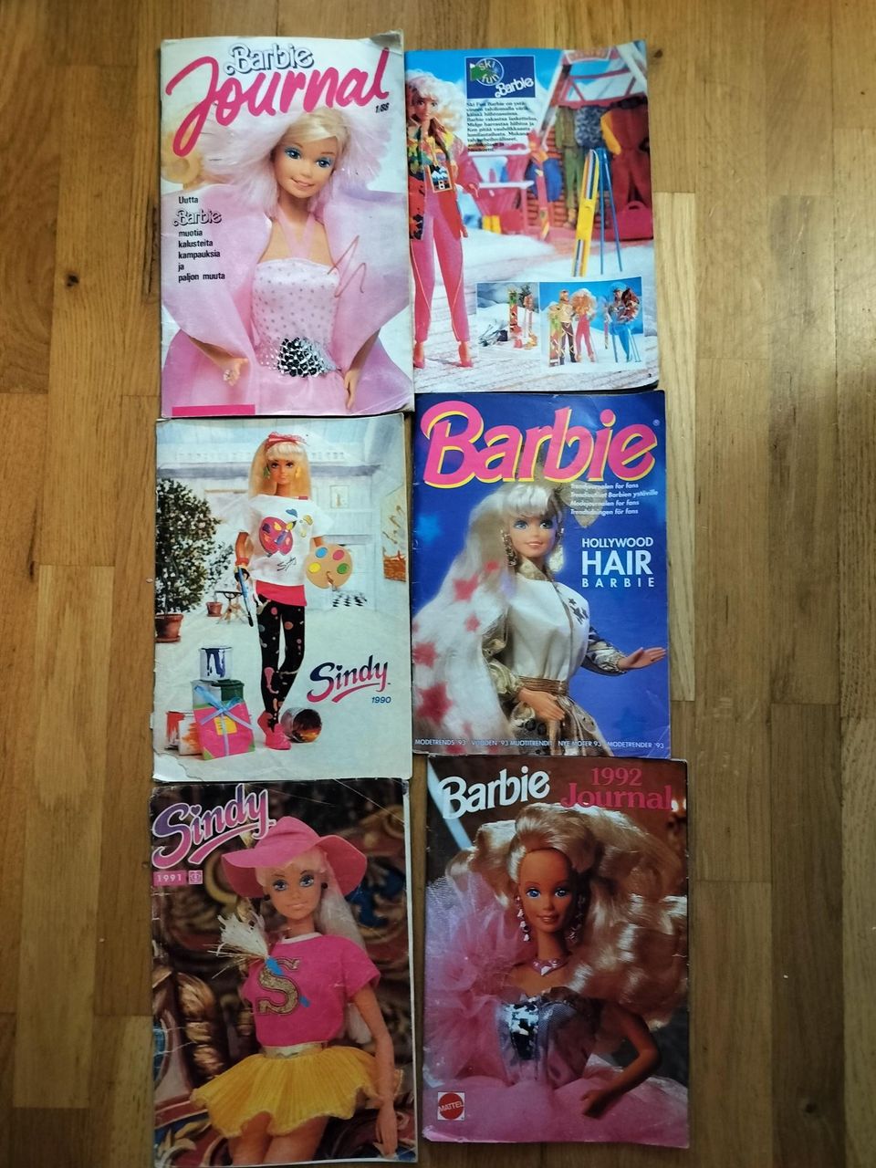 Barbie ja Sindy lehtiä vuosilta 88-93
