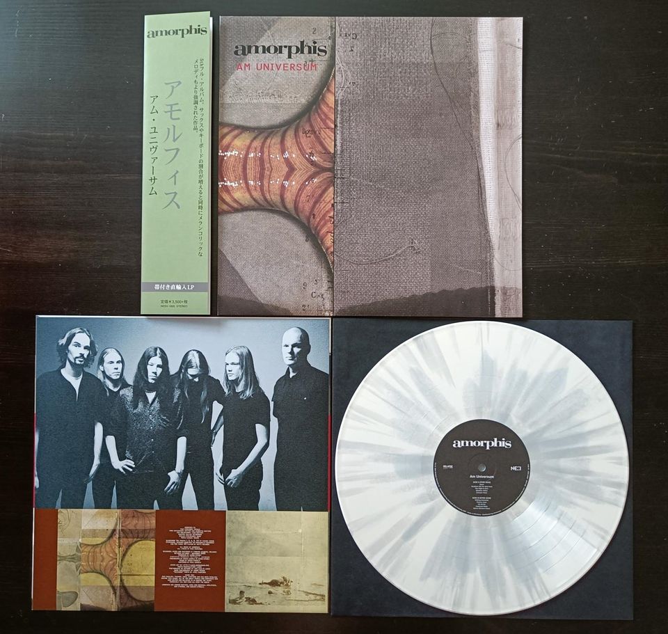Amorphis - Am Universum - White with Grey Splatter LP + Obi