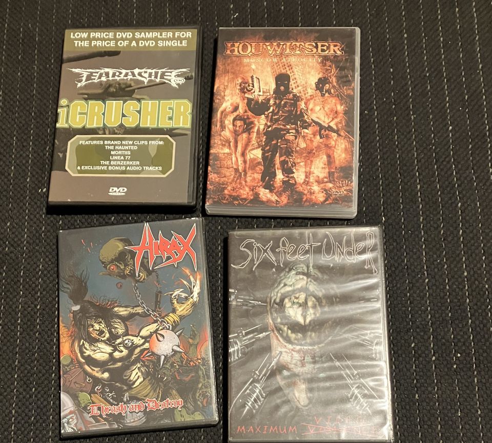 Metallimusiikki DVD:t (thrash,speed,death) osa 1