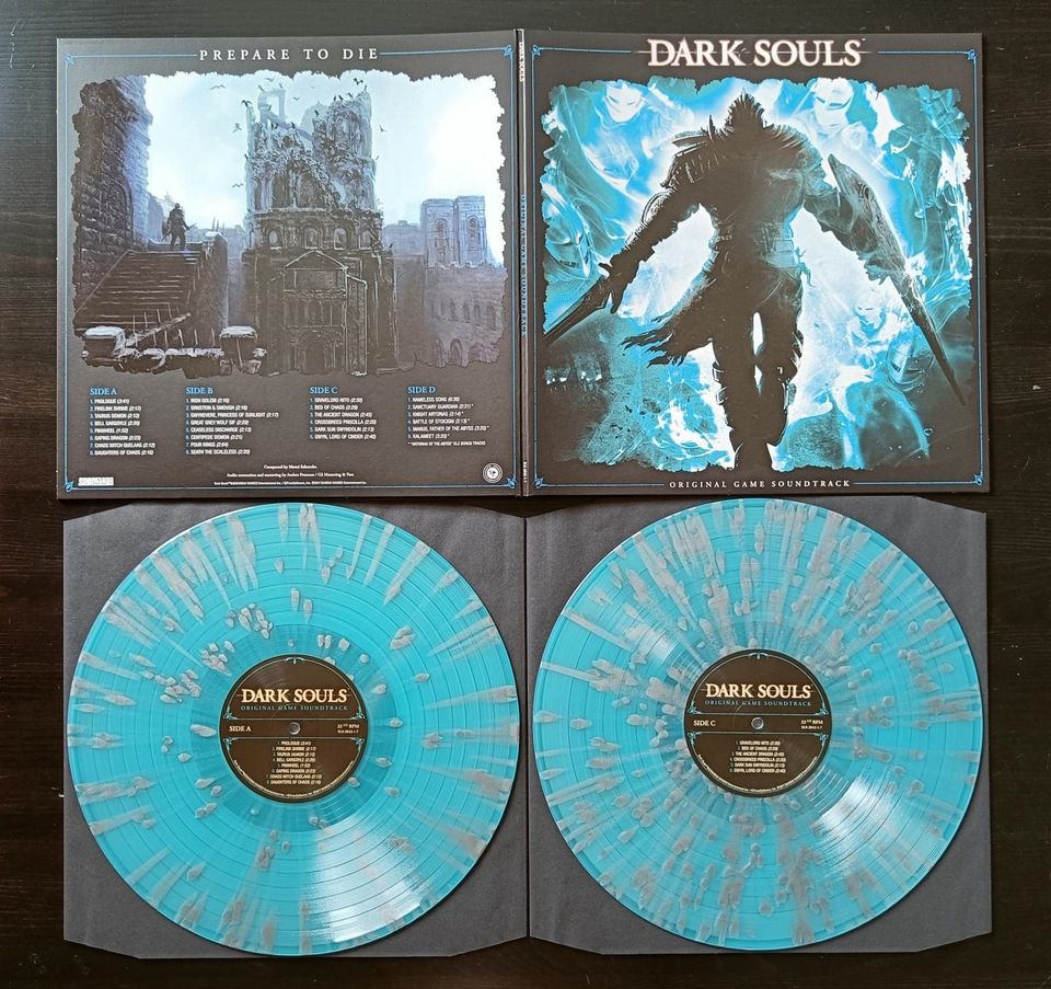 Dark Souls - Light Blue with Silver Splatter 2LP