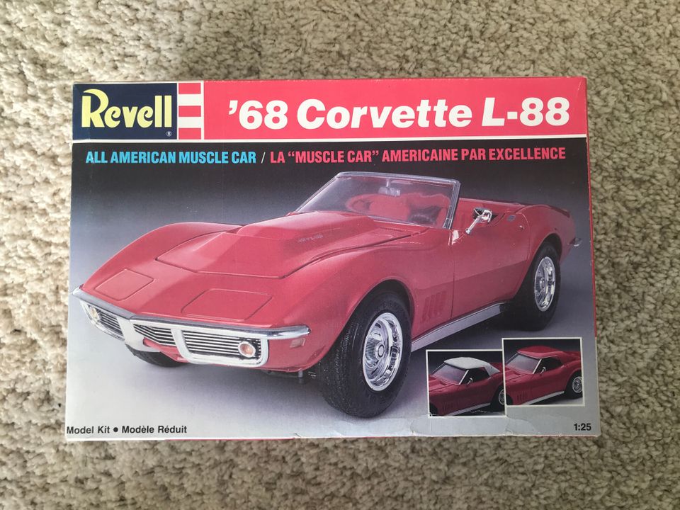 Revell pianoismalli '68 Corvette L-88