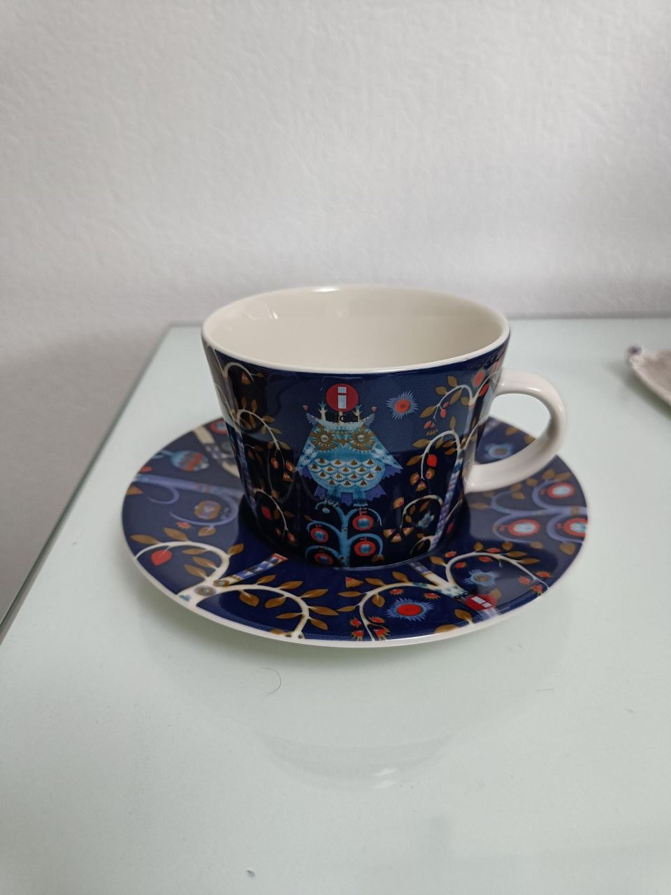 Iittala taika sininen kahviastiasto 4kpl