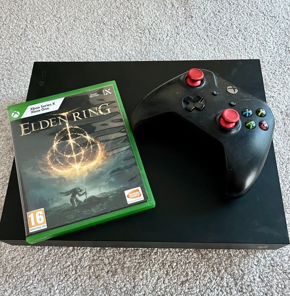 Xbox one + ohjain + Elden Ring