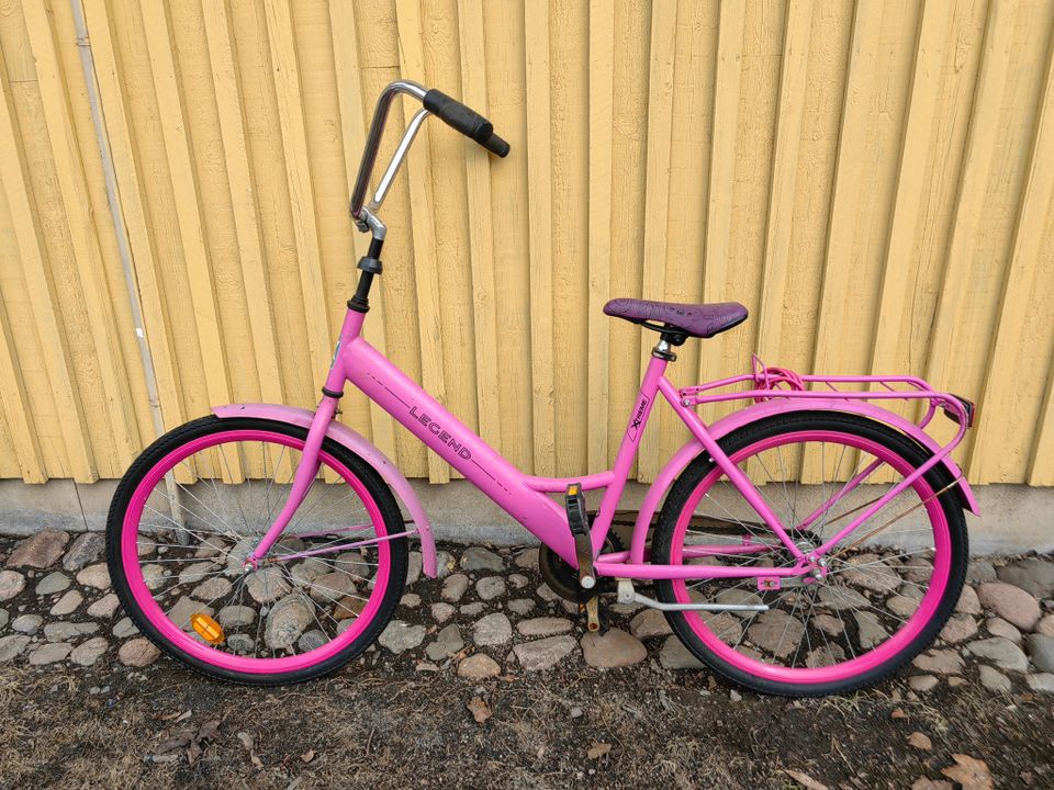 Pinkki Legend polkupyörä 24"
