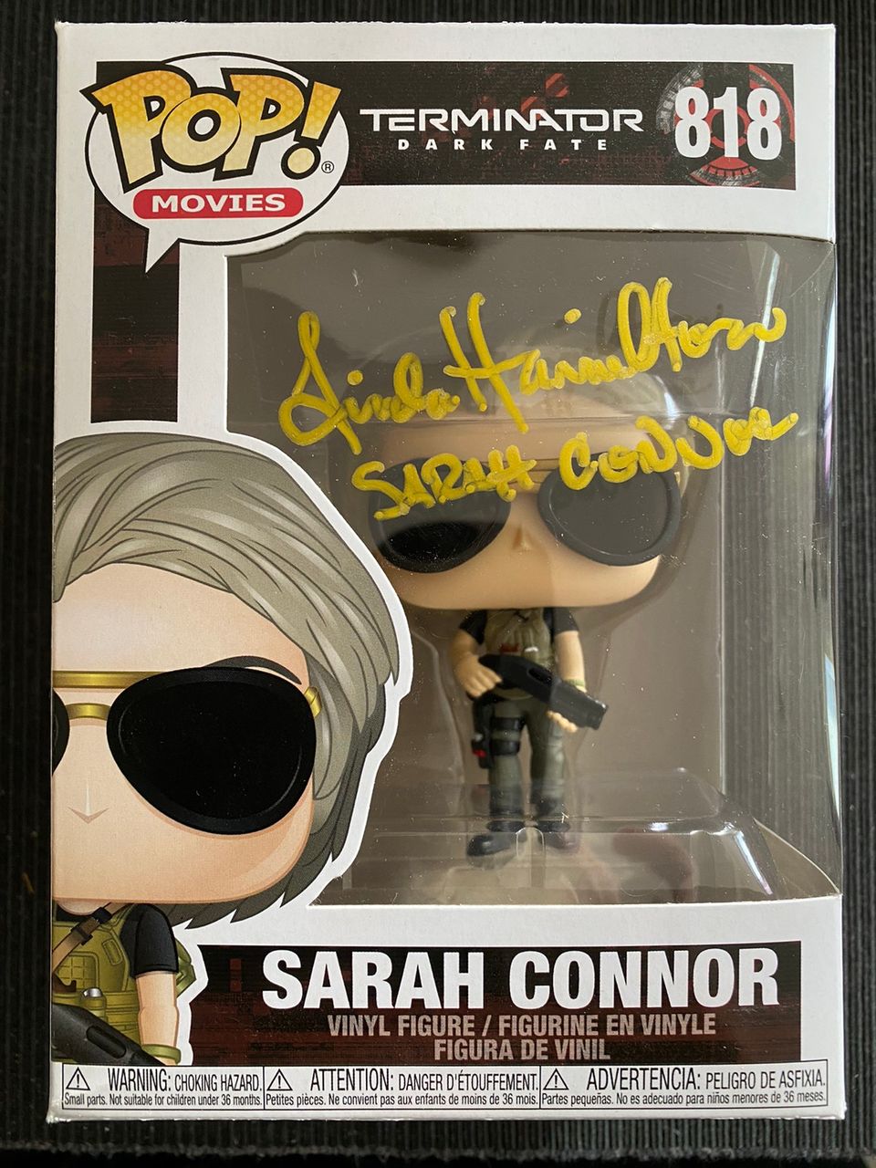 Sarah Connor, Terminator, FunkoPop signeerattu