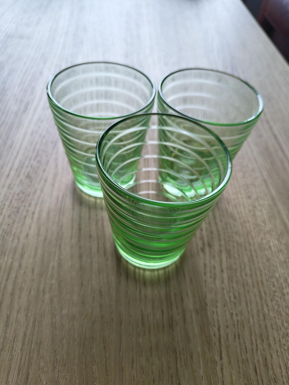 Iittala vihreä Aino Aalto lasit 3kpl